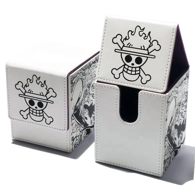 One Piece Nika Luffy Card Storage Box High-End Leather Magnetic Card Box Luffy Card Collection Card Box Classic Anime Gift Toys