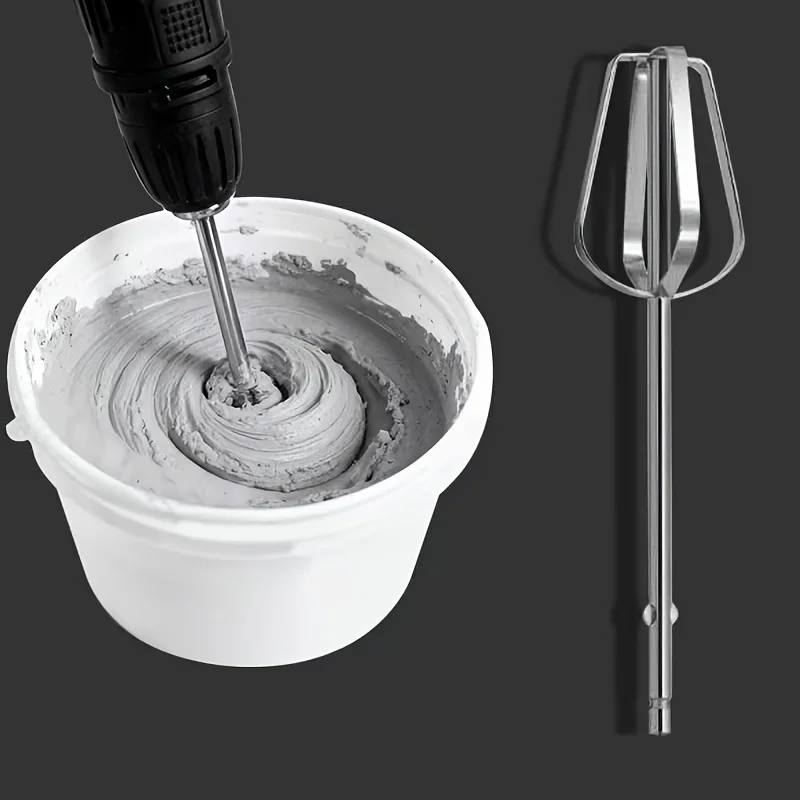 2Pcs Mixing Paddles Material Rods, Versatile Trowel Grout Mixer for Slurry, Coatings and Different Material Preparation