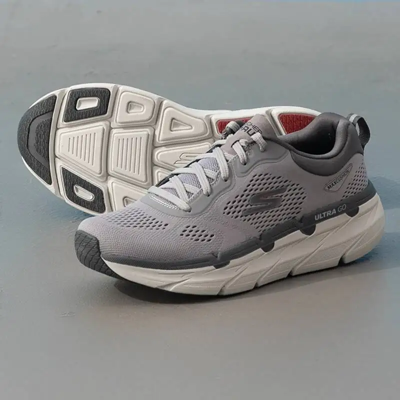 Skechers Men's Sports Training Cushioning Comfortable WearResistant Lightweight Breathable Fashionable Running Shoes 220068-GYRD