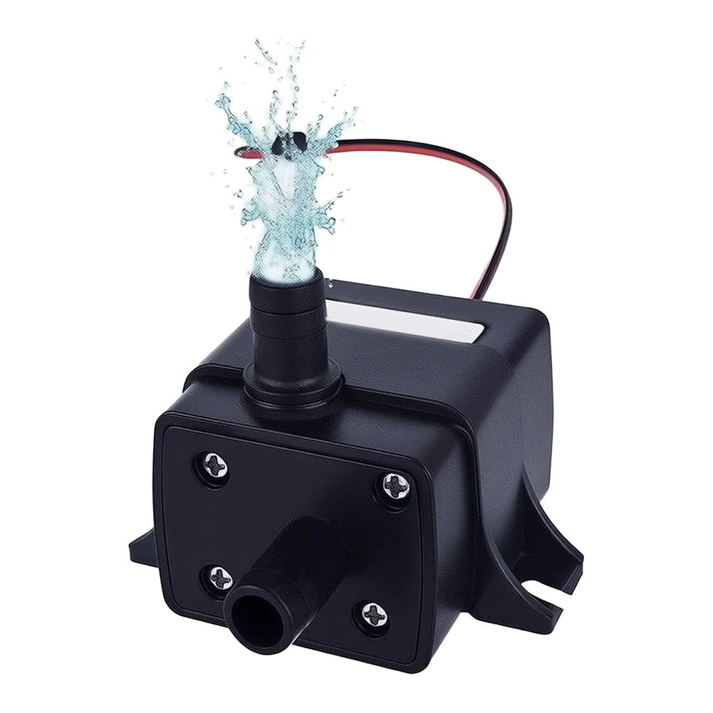 12V for mini Water Pump for Aquariums Fountains and Ponds Compact Submersible Pump for Freshwater and Saltwater Use