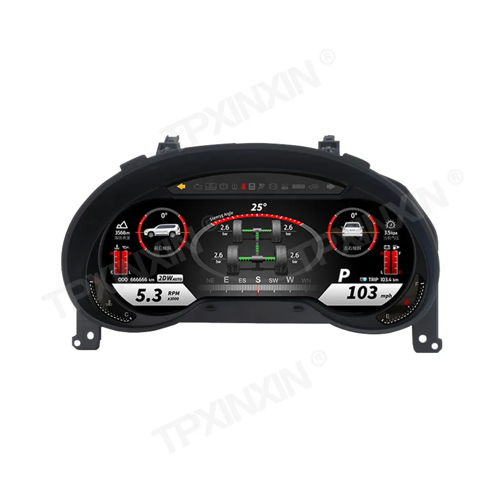 Car LCD Dashboard For Lexus GX 2010-2021 Digital Cluster Instrument Panel Cockpit Multifunctional Speedometer