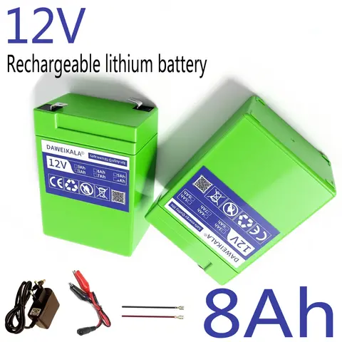 18650 Rechargeable Lithium Battery 12V Battery Pack for Outdoor LED Light Toy Car Solar Panel Power Supply