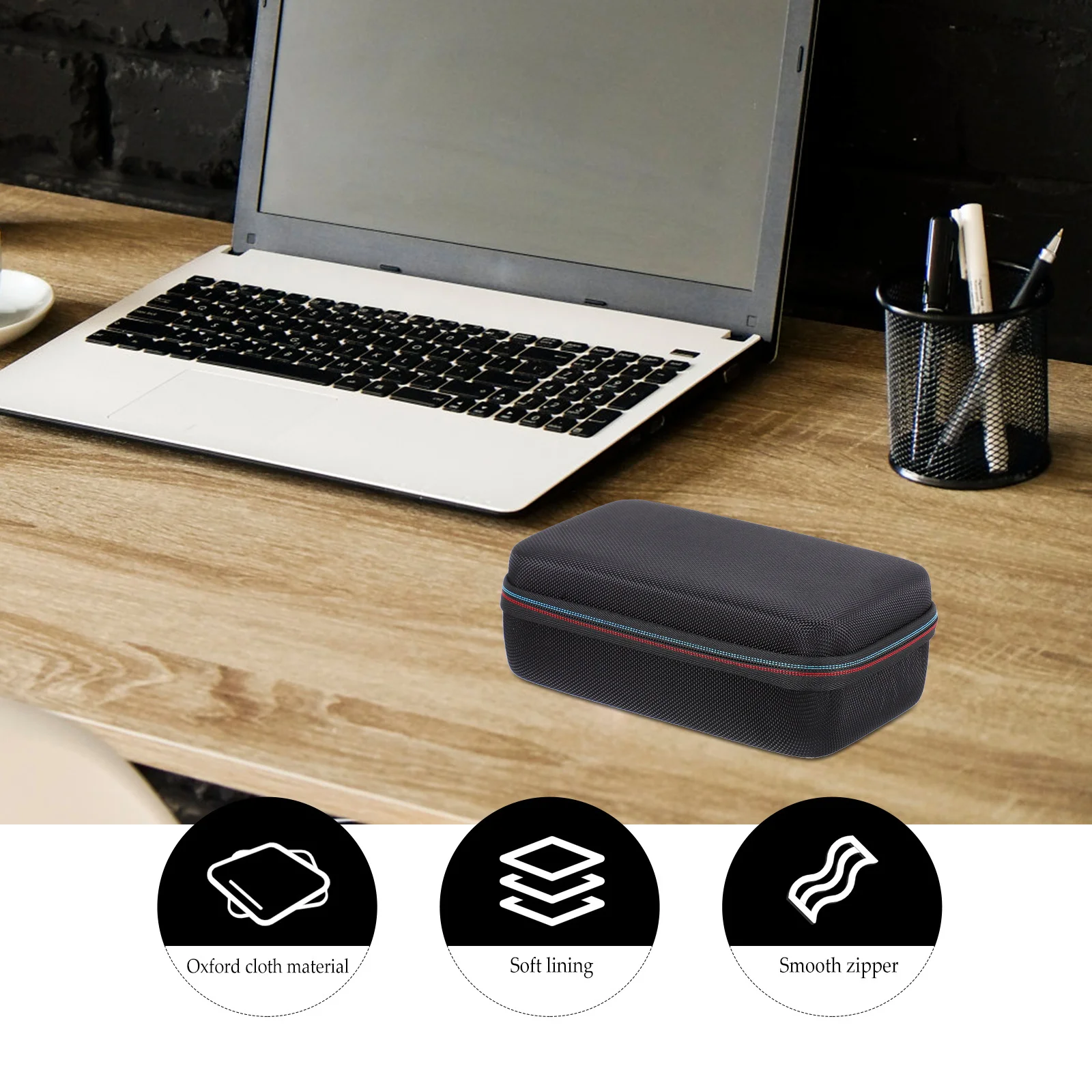 Controller Storage Box Eva Pressure-Proof Shockproof Portable Lightweight Zipper Closure Cold Equipment Accessories Organizer