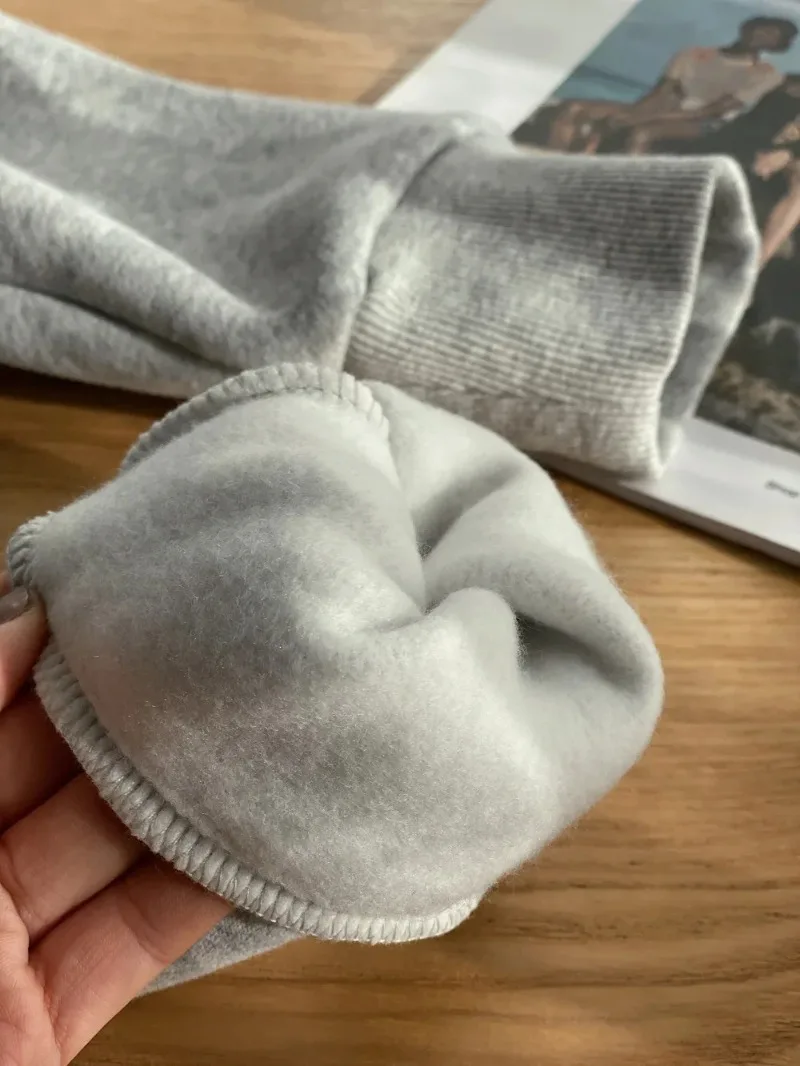 Disney Mickey Mouse Weihnachtspullover für Damen, modisch, übergroß, Unisex, Rundhalspullover, Herbst und Winter, Fleece, lässig