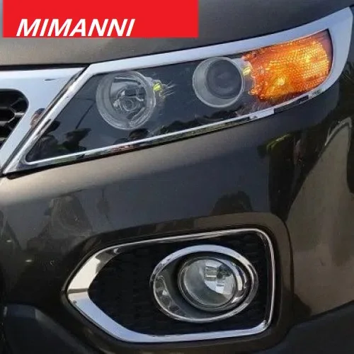 Front fog lamp frame, rear fog lamp cover, front bar, fog lamp frame and decorative strip For Kia SORENTO 2009-2012