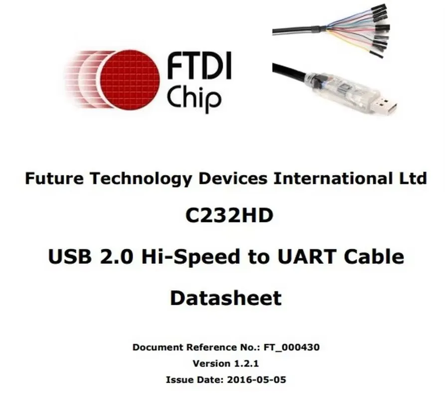 C232HD-DDHSP-0 High-speed data cable USB to 232 FTDI CABLE HS UART 3.3V