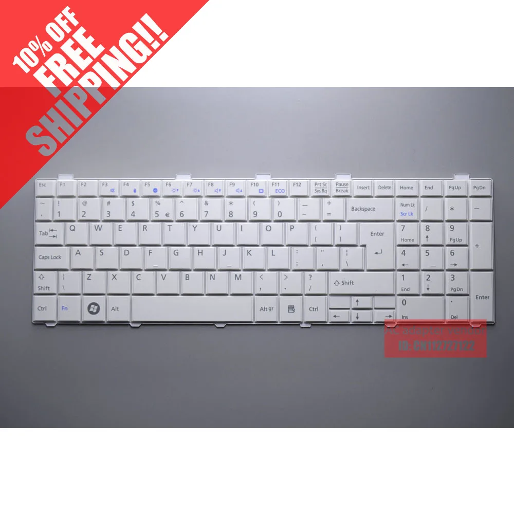 

New Replace FOR Fujitsu AH531 AH530 A531 A530 Keyboard Black White