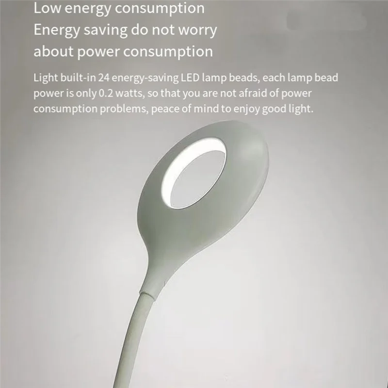 

MCGS-USB Reading Light Voice Control Lamp Voice Activated Lamp Voice Small Table Lamp For Home Learning And Office White