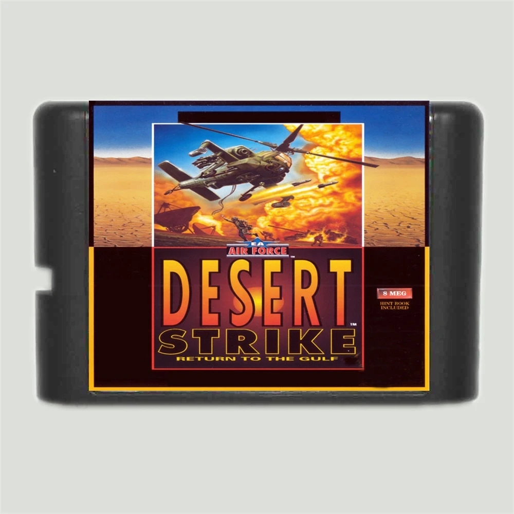 Desert Strike Region Free 16Bit MD Game Card For Sega Mega Drive For Genesis