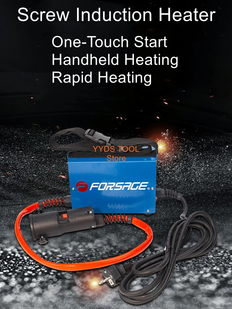 220V High-Frequency Electromagnetic Induction Heater, Screw Induction Heater, Automotive Repair Heater