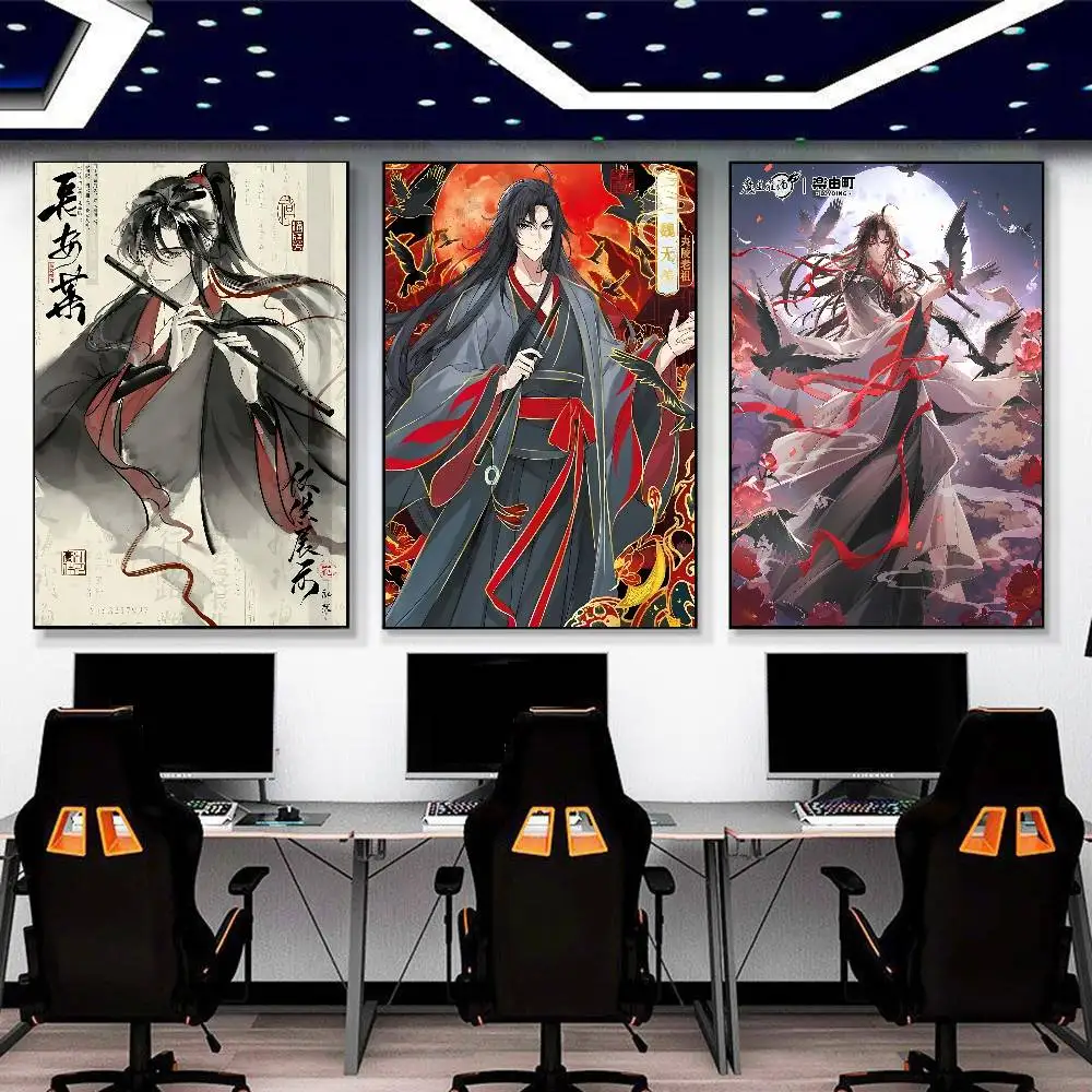 Mo Dao Zu Shi Wei WuXian Anime Poster Home Decor HD Sticky Wall Waterproof Home Living Room Bedroom Bar Decoration