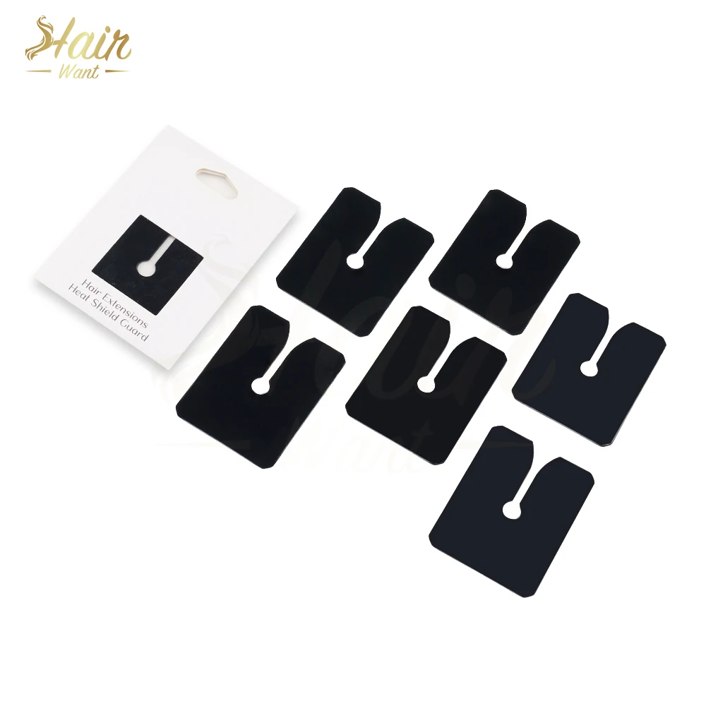 

Hair Want 6Pcs Acrylic Hair Extension Defender Heat Protector Guards K Tip Hair Tools Protector Hair Styling Guards