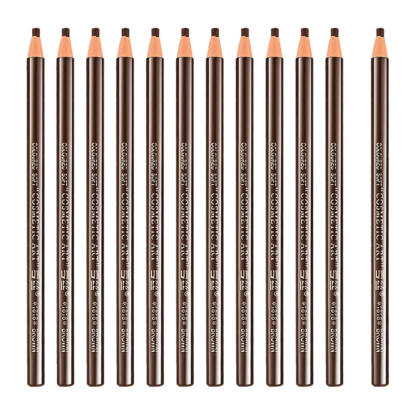 Waterproof Eyebrow Liner Wooden Pencil Long Lasting Smudgeproof Brow Definer Makeup Supplies for Women