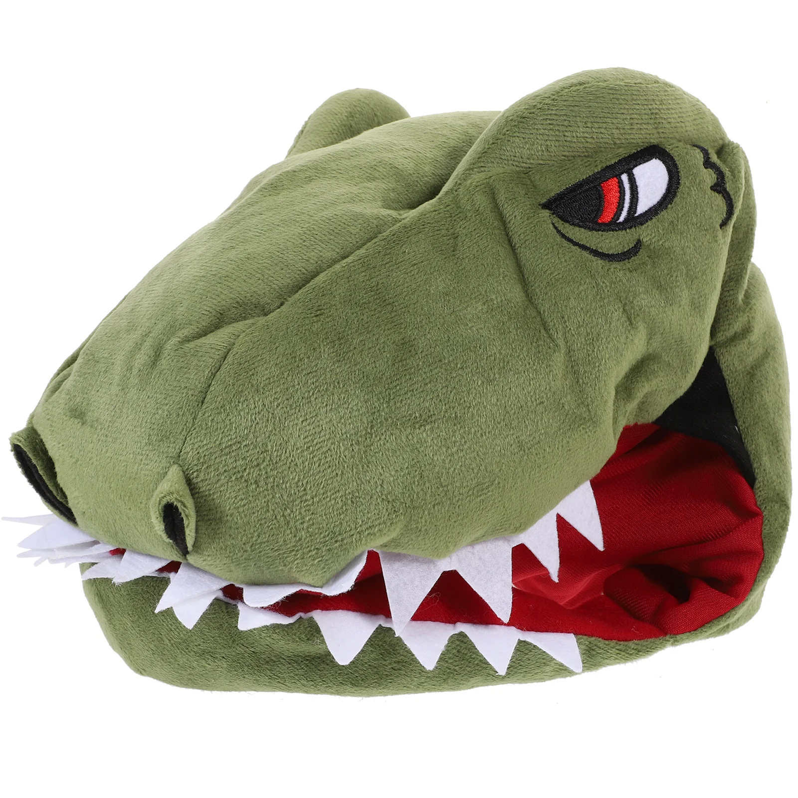 1 Pieza de Sombrero con Forma de Dinosaurio, Verde, Cálido para Invierno, para Fiestas, Actuaciones, Cosplay, Festivales, Accesorios para Fotos, Sombrero Decorativo
