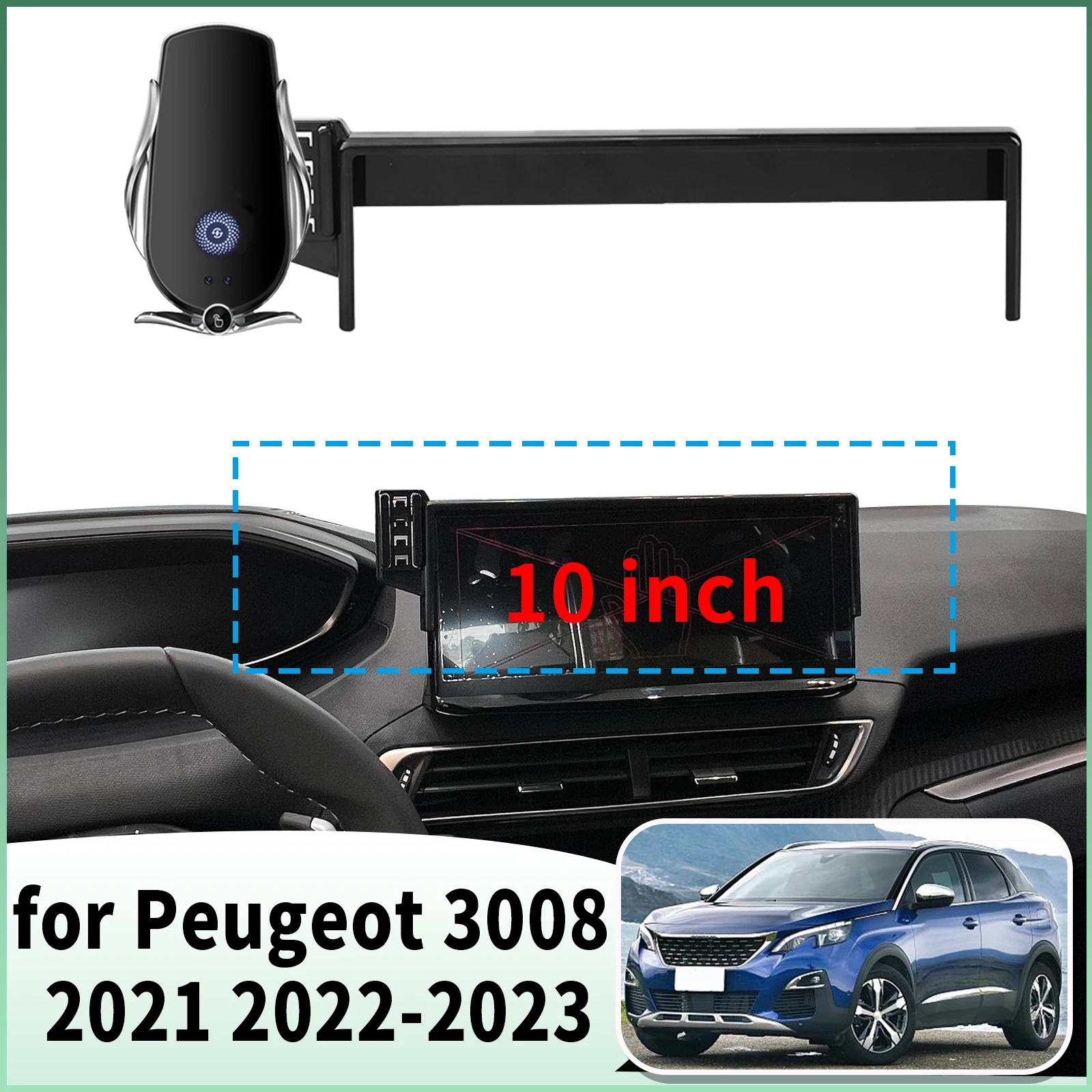 

fit for Peugeot 3008 2021 2022 2023 Specific Dashboard Navigation Phone Holder Mount Design Car​​ accessoires