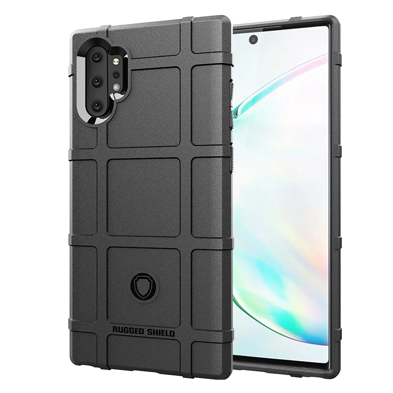 

Shockproof Shield Case for Samsung Galaxy Note10 Plus Silicone Cases for galaxy note 10 plus 5g Armor Heavy Matte Soft Cover