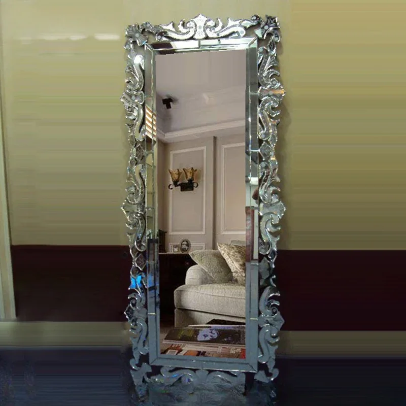 

Carved mirror, decorative mirror, entrance mirror, dressing mirror, fitting mirror, floor mirror