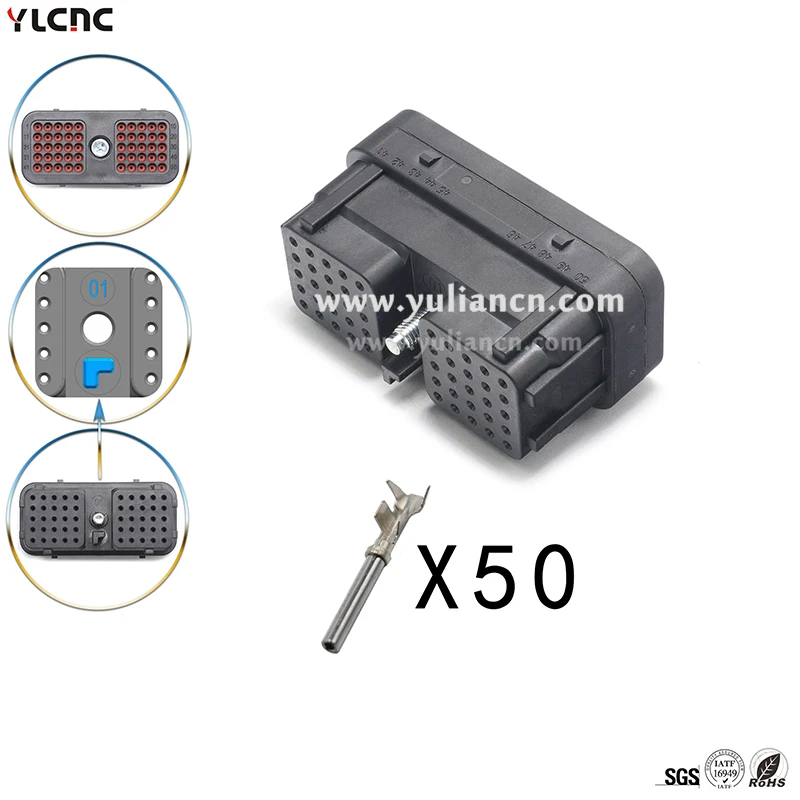 50Pins Automobile Connector Plug DRC26-50S01/DRC26-50S02/DRC26-50S03/DRC26-50S04/DRC26-50S05