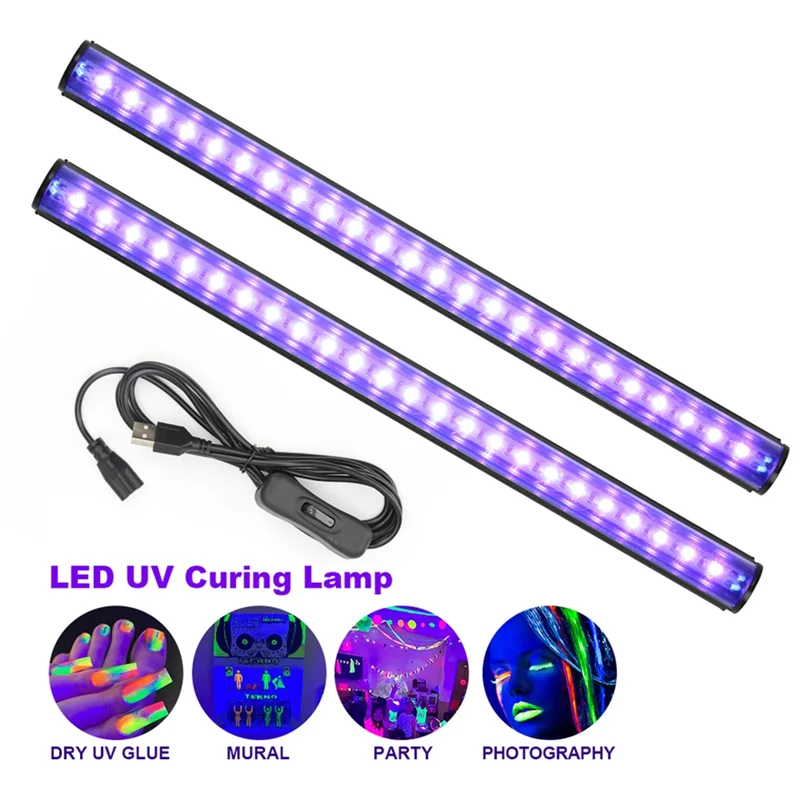 A76K T5 Tubo 380-400Nm Luce LED Lampada UV 5V Spina USB LED ultravioletti Stage Blacklight UV Parti della lampada LED