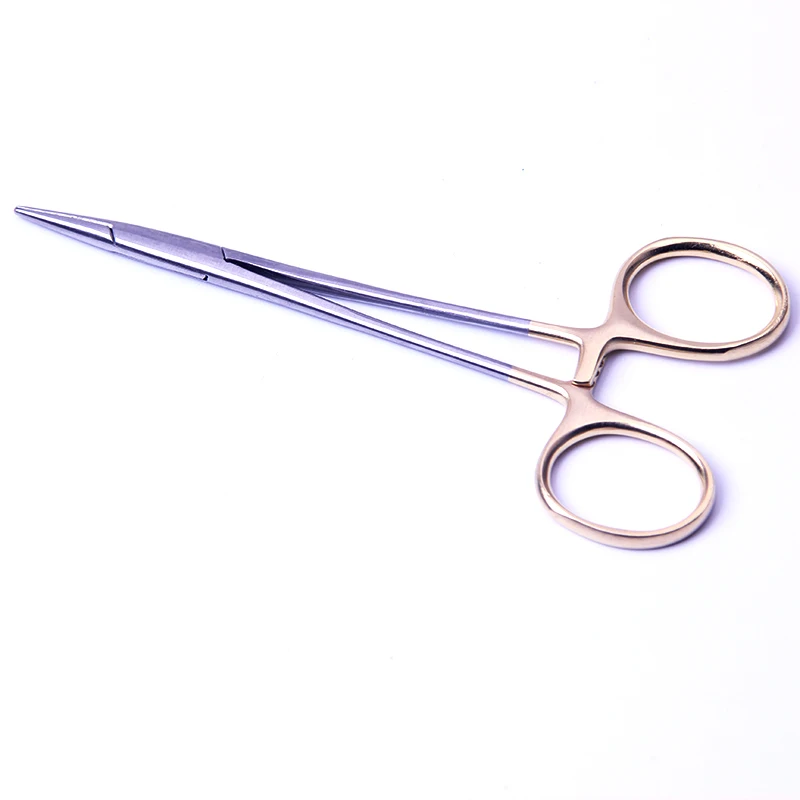 Tiangong Gold handle needle holder Needle clamp Korean double eyelid tool Aesthetic ophthalmology needle holder instrument