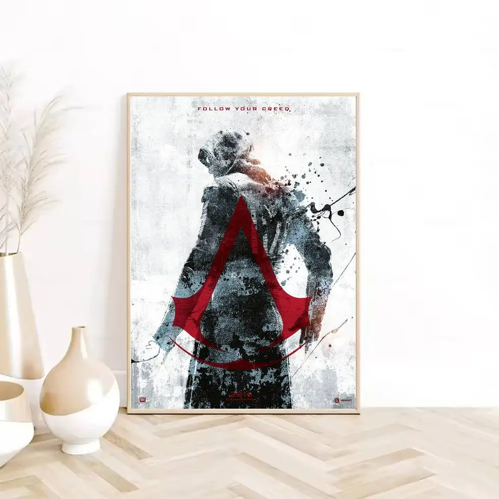 لعبة A-A-Assassin S C-CreedS ملصق ذاتي اللصق فني مقاوم للماء ورقة ملصق مقهى بار غرفة النوم جدار ديكور #6