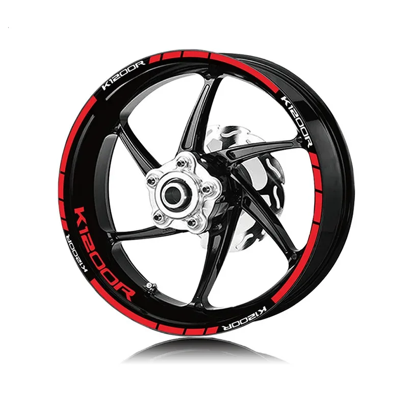 For K1200 R K1200r Motorcycle Reflective Accessories Wheel Sticker Hub Decals Rim Stripe Tape Shock Absorber Stickers