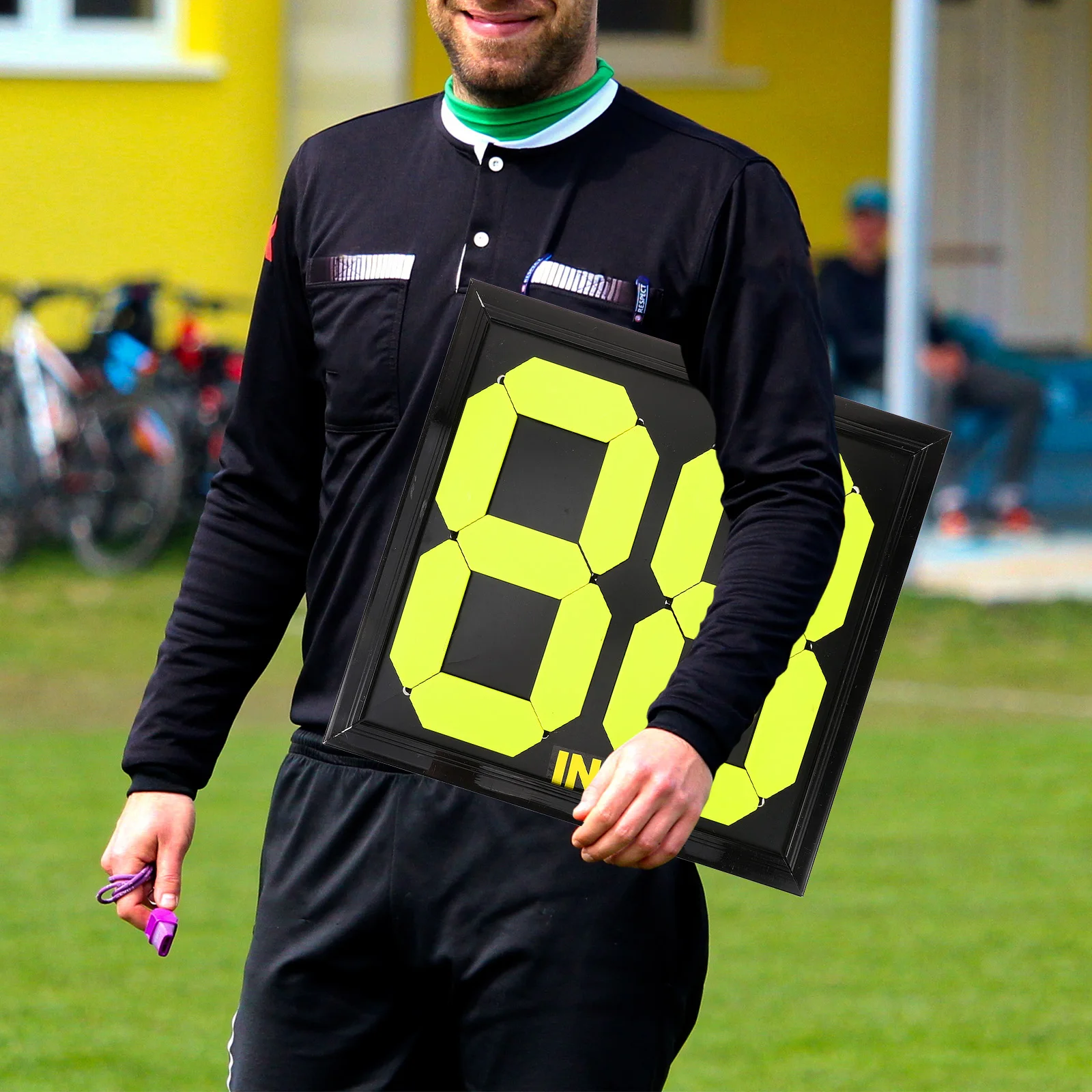 

Football Substitution Board Manual Soccer Referee Equipment Durable Player Change Sign Visible Number Plate Substitution