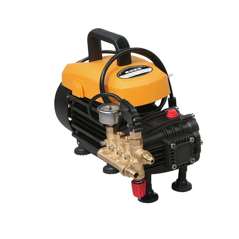 220v Electric Washing Machine Brass Induction Motor 10l/min Copper Pump Head High Pressure Cleaner Car Washer