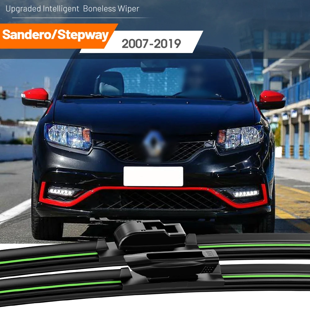 

2pcs For Renault Sandero Stepway 2007-2019 Front Windshield Wiper Blades 2008 2009 2014 2017 2018 Windscreen Window Accessories