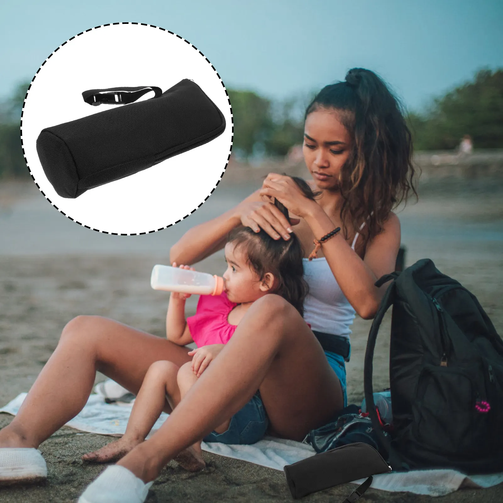 

Термосумка для бутылочек премиум-класса: изолированный чехол для грудного молока, портативный держатель для бутылочек, сохраняющий тепло, для коляски