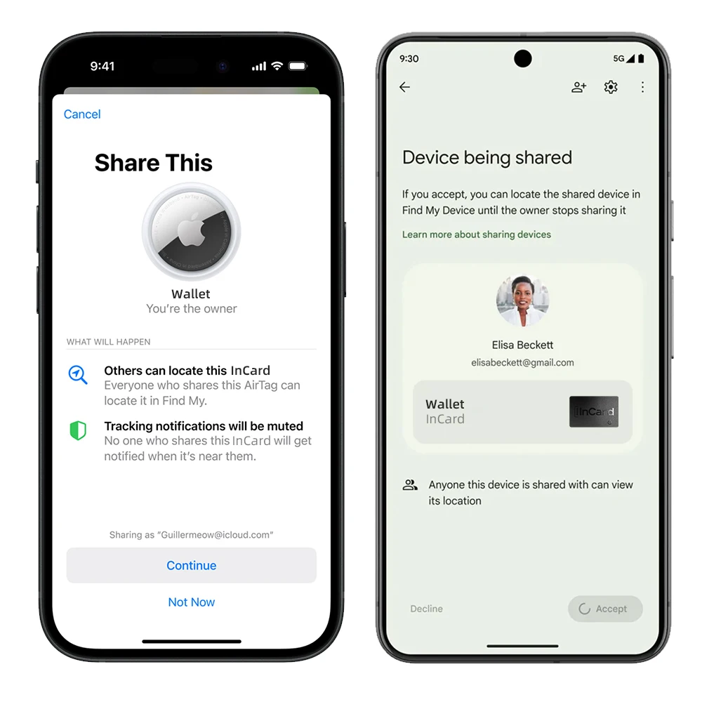 Ultra-Thin  MFi Findmy and google Find My Anti-Loss Wallet Card Low Energy  Location Tracking Card