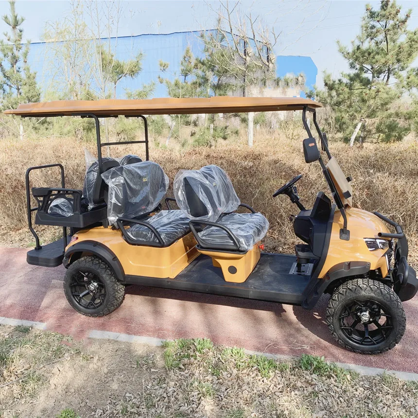 2024 Cheap All-Terrain Off-Road Wilderness Adventure Sightseeing Electric Vehicle Club Car Electric Golf Cart Belt