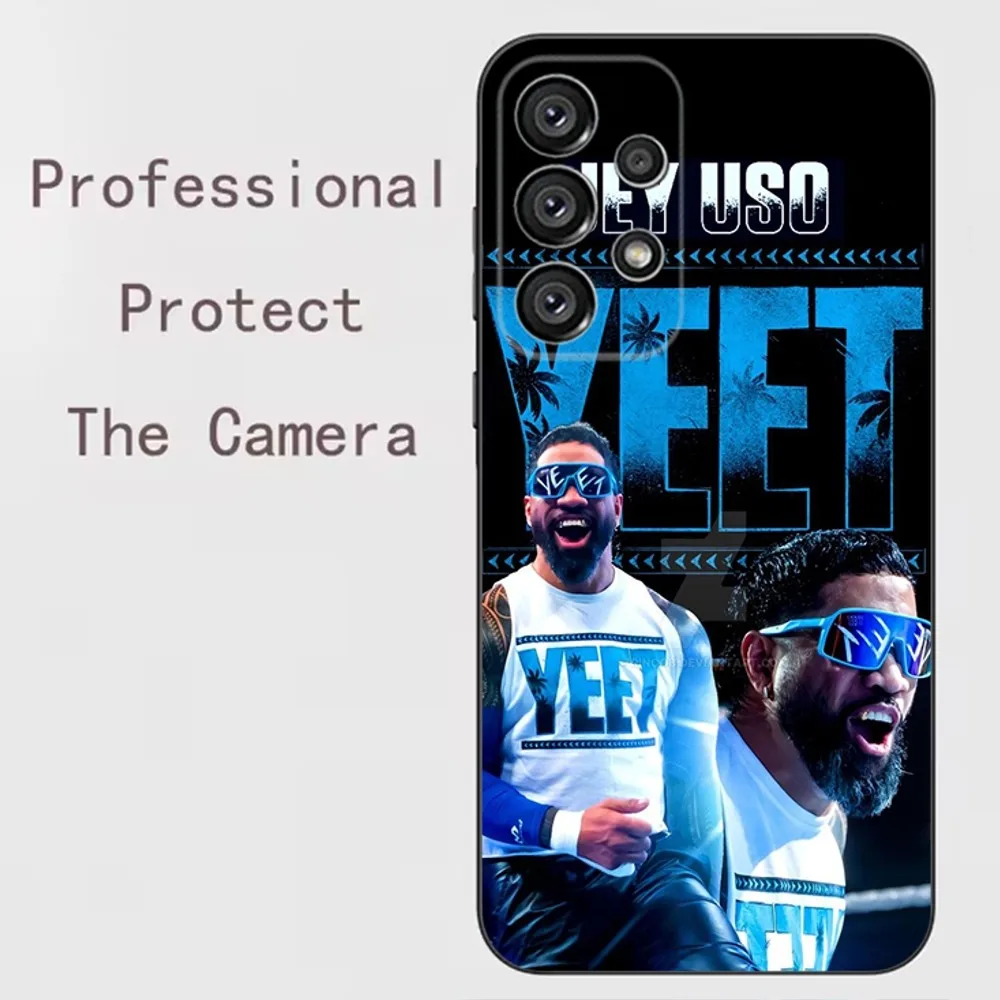 Jey Uso YEET Phone Case For Samsung Galaxy A13,A21s,A22,A31,A32,A52,A53,A71,A80,A91 Soft Black Shell