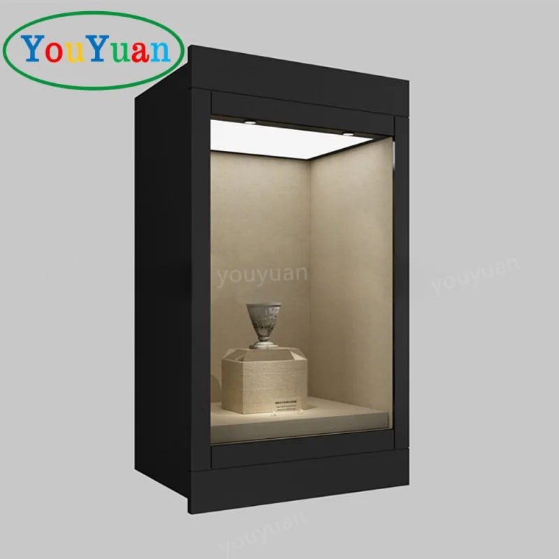 (customized)Antique italian display cabinet showcase museum exhibition showcase with led glass museum display cases