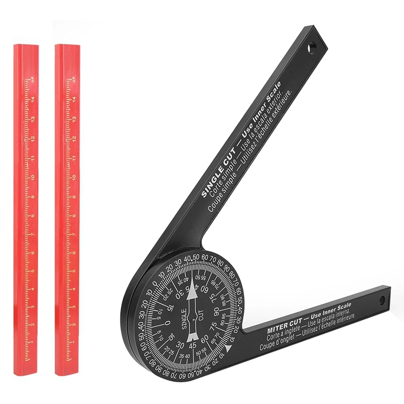 

Hot Miter Saw Protractor, Protractor Angle Finder Featuring Precision , Woodworking Angle Measuring Tool Rotation Function