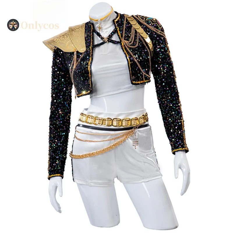 KPop Demon Hunters Rumi คอสเพลย์เครื่องแต่งกายคุณภาพสูงอะนิเมะ Prop ฮาโลวีน Carnival Party Onlycos