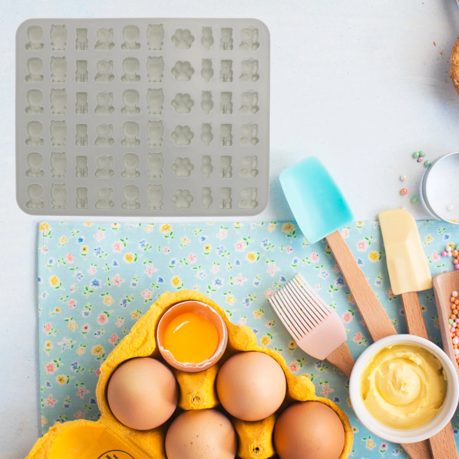 

Silicone Candy Mold Mini Chocolate Mold Heat Resistant Diy Baking Tool For Cake Cupcake Decoration Party Favors