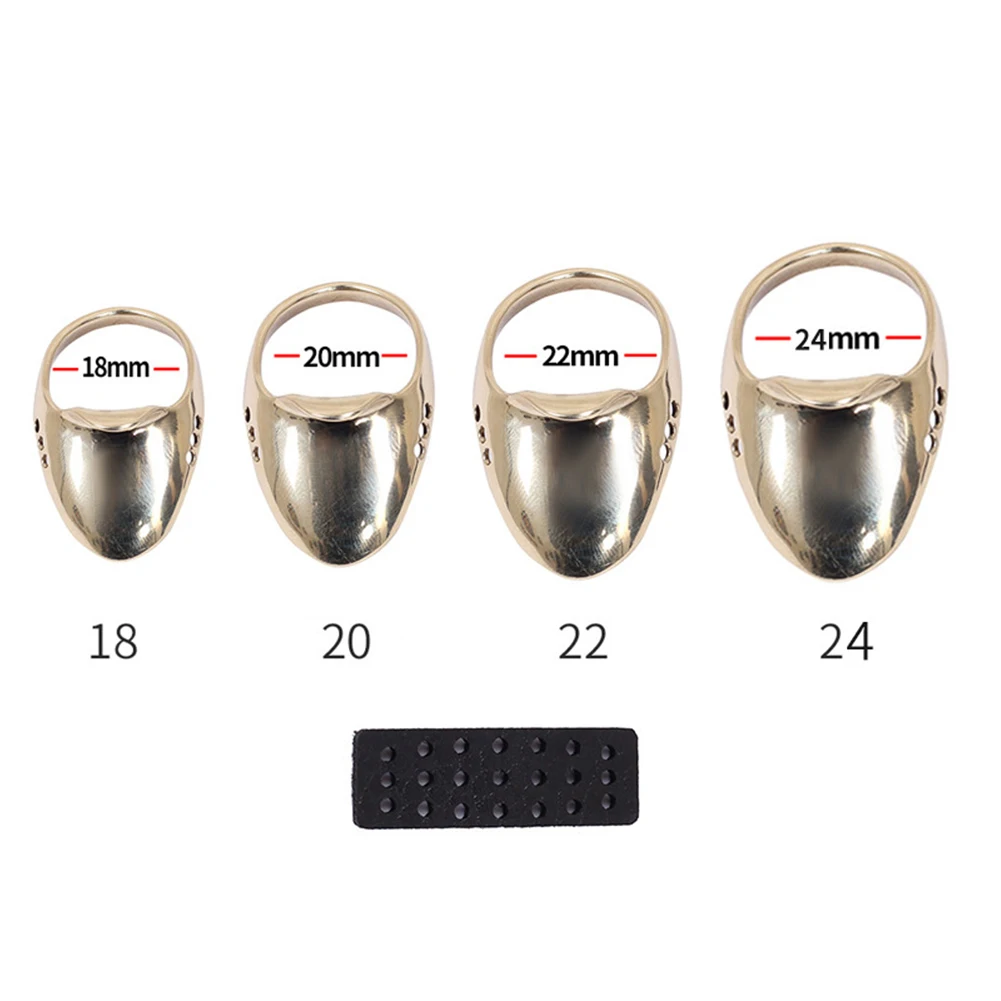 Brass Archery Thumb Protective Guard Ring Lightweight Bow Arrow Trigger Finger Professional Archery Training Aids