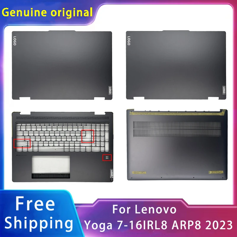 

New For Lenovo Yoga 7-16IRL8 / ARP8 2023 ;Replacemen Laptop Accessories Lcd Back Cover/Palmrest/Bottom Gray