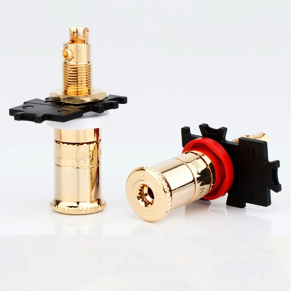 

Preffair BP1126 Brass gold-plated version of fever speaker amplifier speaker DIY binding post in bulk