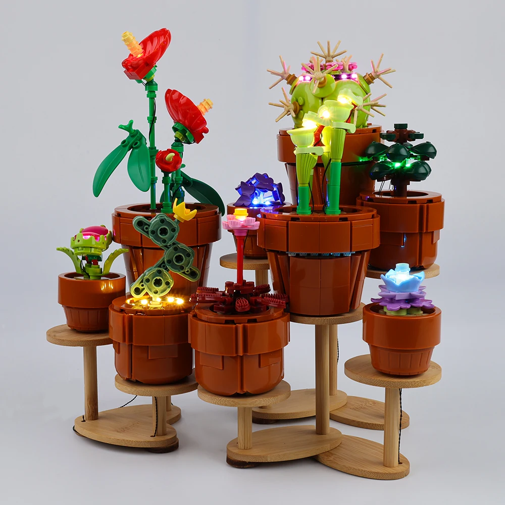 No Model LED Light Set For Tiny Plants 10329 Model Building Blocks Only Lighting Kit