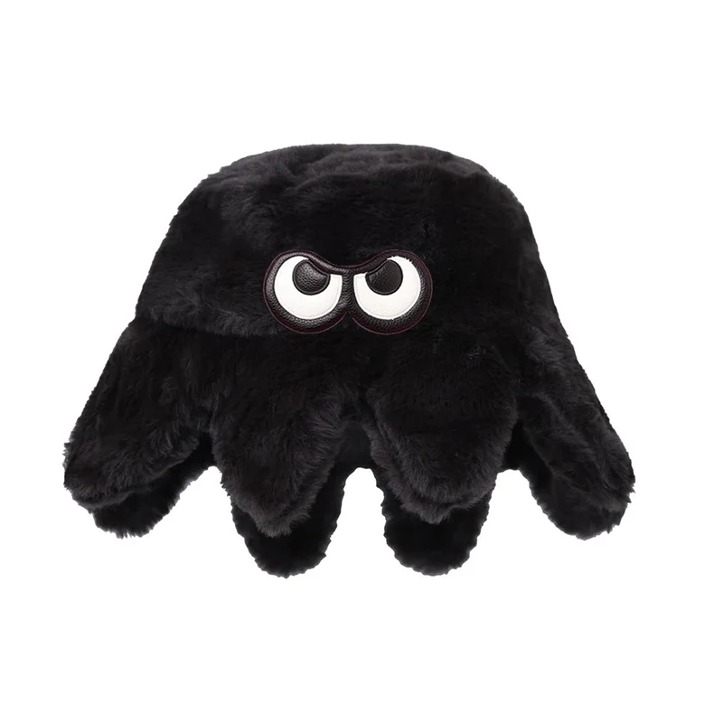 Cross border new European and American trendy fisherman hat retro winter warm rabbit fur octopus hat casual hat