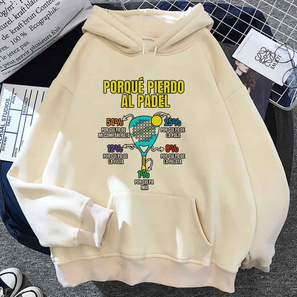 Padel hoodie athleisure anime winter graphic modern style patterned female sweatshirts printed design patterned