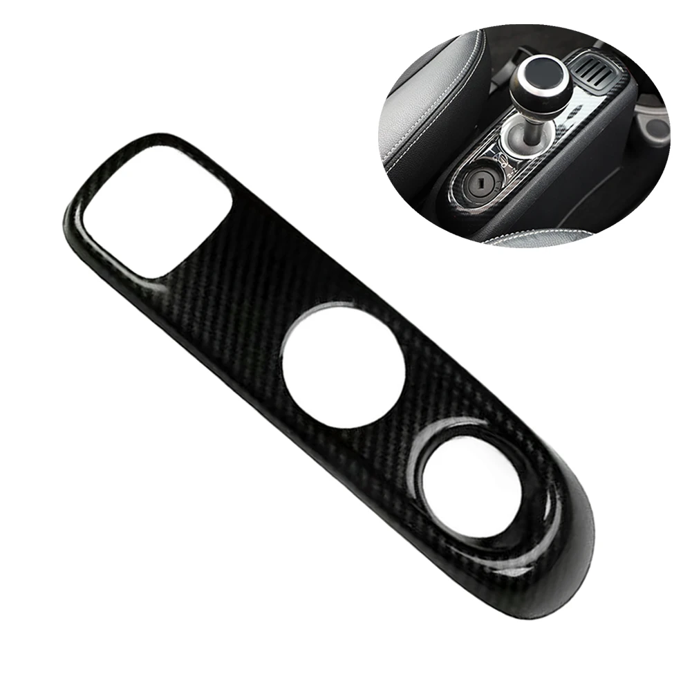 For Smart Fortwo 2009-2014 Carbon Style Trim For Car Interior Restoration Easy Install Car Panel Gear Shift Panel