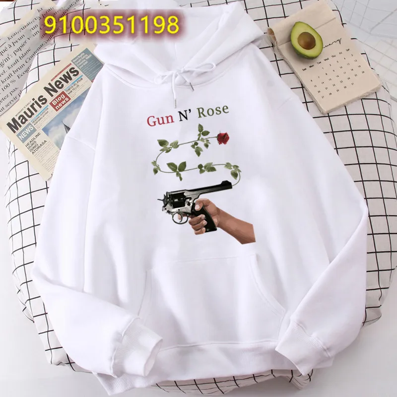 2022 Fall Winter GUNS N ROSES Printed Hoodie Sweatshirt women Long Sleeve Hoodies Sweatshirts Fashion Clothes Guns and Roses