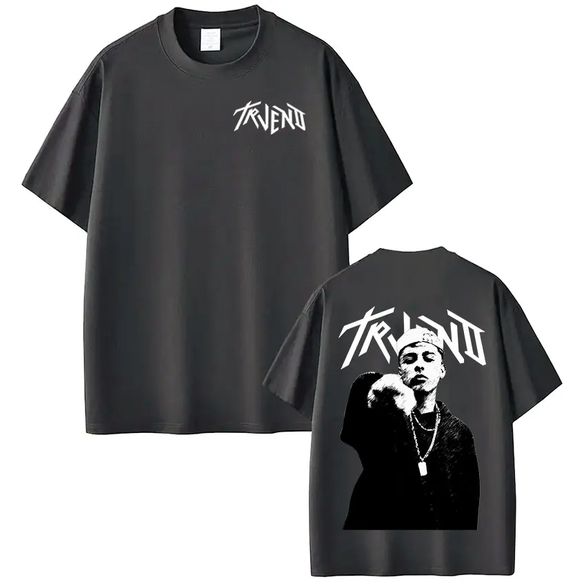 Rapper Trueno Album Tour 2025 T-shirt Männer Frauen Kleidung Mode Kurzarm T Shirt 100 % Baumwolle Übergroßen T-shirts Streetwear – Detail 7