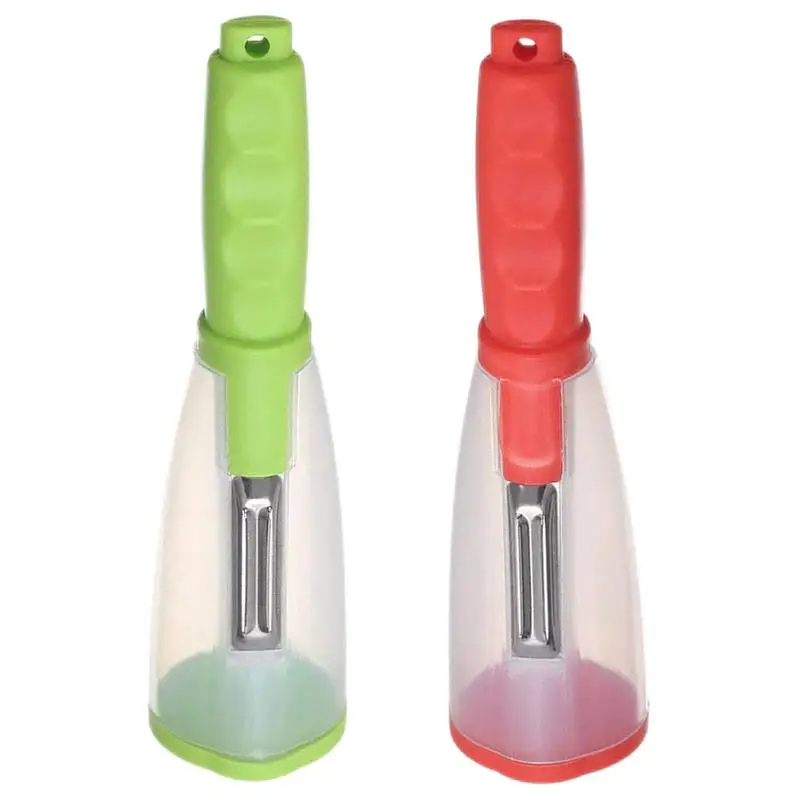 Multifunctional Peeler With Storage Box Fruits Vegetables Peeling Knife With Garbage Holder Kitchen Smart Tool Gadget