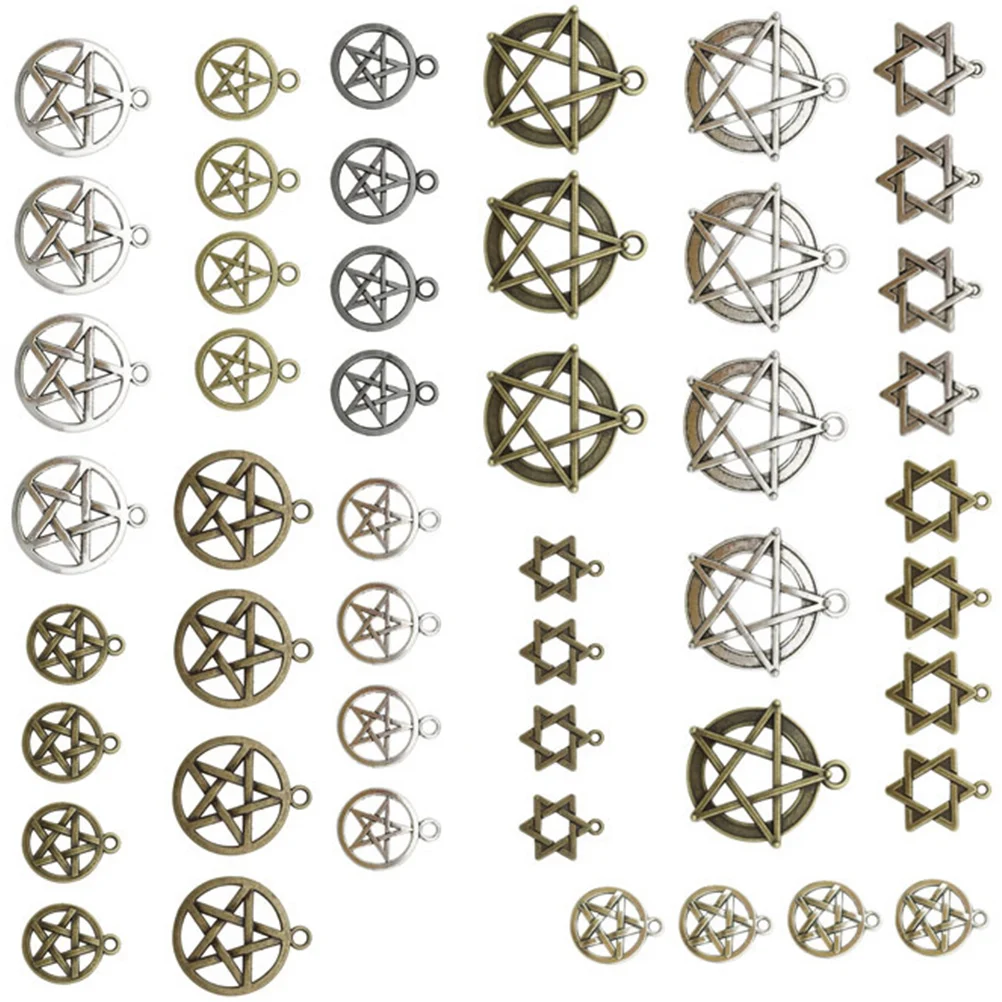 

48 Pcs Jewelry Making Supplies Charms Pendant Craft Necklace for Jewellery Accessories Alloy DIY Pendants Decorative