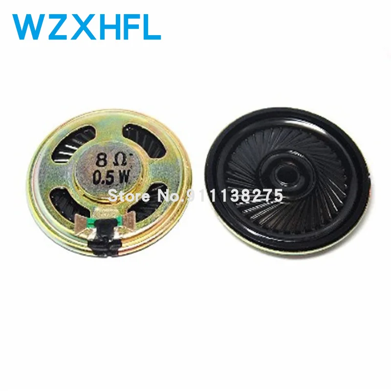 2Pcs New Ultra-thin speaker 8 ohms 0.5 watt 0.5W 8R speaker Diameter 40MM 4CM thickness 5MM