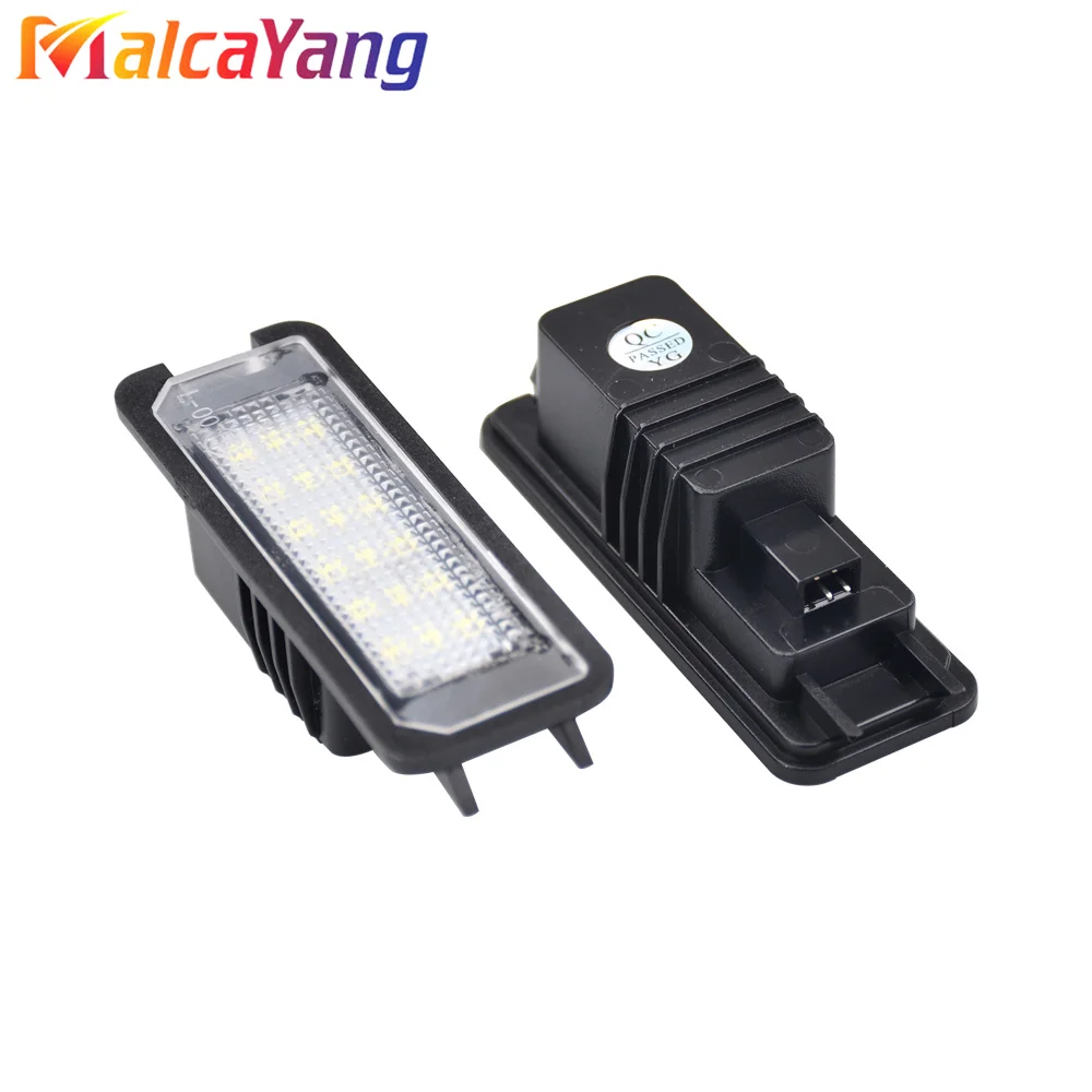 1 زوج LED رقم لوحة ترخيص ضوء لشركة فولكس فاجن جولف MK4 MK5 MK6 باسات CC EOS بولو أرنب شيروكو بيتل 3D0943021A 1J6943021B